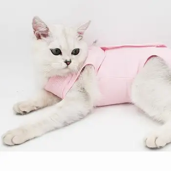 Костюм для хирургии домашних кошек, Высокоэластичная дышащая одежда от вылизывания и царапин, одежда для отлучения от груди, товары для домашних животных