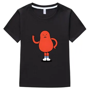 STICKY MONSTER LAB/ Милые аниме-футболки, Модная футболка в стиле Гранж, Манга, Футболка с коротким рукавом из 100% хлопка, Футболка с героями мультфильмов для мальчиков/девочек