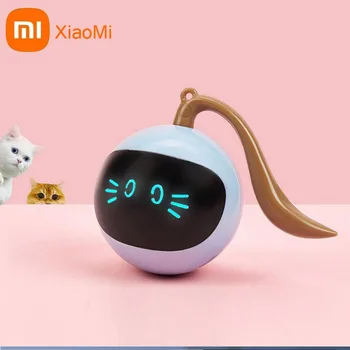Xiaomi Intelligent Cat Teasing Toy Ball 3 Минуты Автоматического Ожидания Красочное Освещение Cat Teasings Stick Саморазгружающийся Артефакт