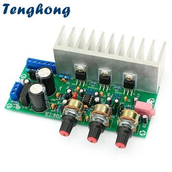 Tenghong 2x15 Вт + 30 Вт TDA2050 TDA2030 Усилитель сабвуфера Аудиоплата 2.1-канальный HIFI Amplificador Усилитель для Умного Дома